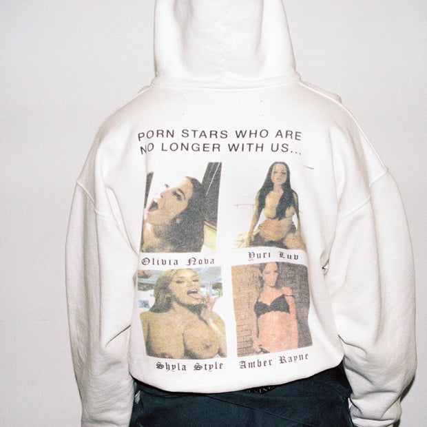 1 of 8 SPRING/SUMMER 2020 "PORN STARS WHO ARE NO LONGER WITH US" HOODIE